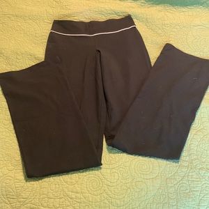 Champion semi-fitted duo dry stretch long length black yoga pants